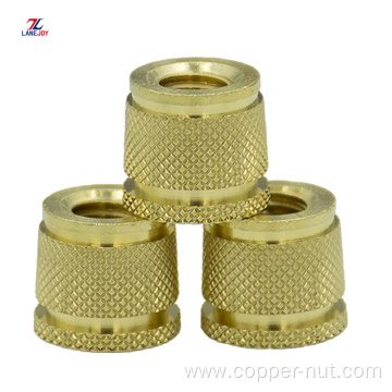 Brass Knurled Insert Nut Pin/brass threaded insert nuts